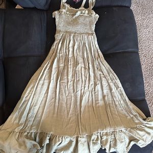 Shein midi dress, small, green